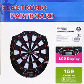 BODY SCULPTURE "PIKADO 8 PLAYERS ELECTRONIC DARTBOARD LCD DISPLAY, SOUND AND MUSIC EFFECTS"
