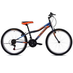CAPRIOLO "BICIKLA MTB STINGER 24""/18HT GRAFIT-ORANŽ" ZA DEČAKE