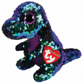 TY KID IGRACKA BEANIE BOOS FLIPPABLES CRUNCH - PURPLE-GREEN DINOSAUR ZA DEVOJČICE