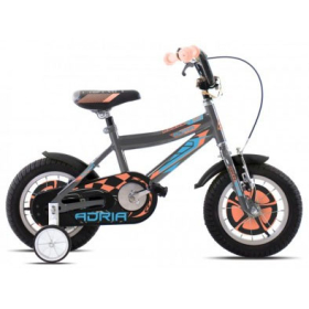 CAPRIOLO "KID BICIKL ADRIA ROCKER 12""HT SIVO-ORANŽ" ZA DEČAKE