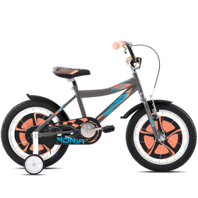 CAPRIOLO "KID BICIKL ADRIA ROCKER 16""HT SIVO-ORANŽ" ZA DEČAKE