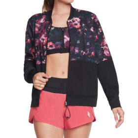 SKECHERS JAKNA SKECHWEAVE LINEAR FLORAL REVERSIBLE BOMBER ZA ŽENE