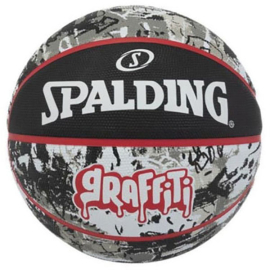 SPALDING KOŠ.LOPTA GRAFFITI BLACK/RED S.7 OUT.